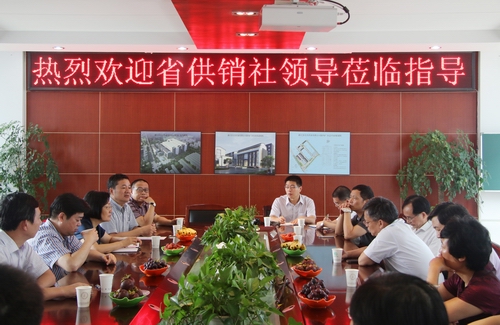 省供銷社馬柏偉主任一行來我公司調(diào)研